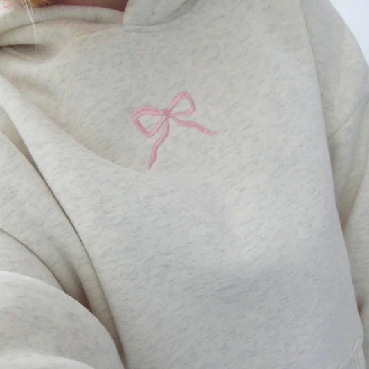 Viral Pink Bow Hoodie